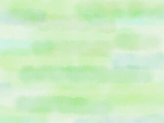 緑色系の水彩ペイント風の抽象背景イラスト
