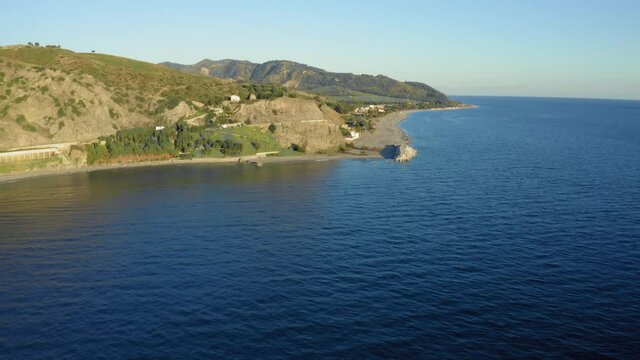 Bova Marina scogliera vista aerea in Calabria