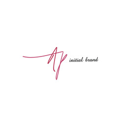 AP beauty monogram and elegant logo design