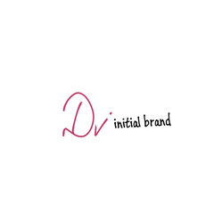 DV beauty monogram and elegant logo design