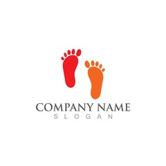Fototapeta na wymiar foot Logo Template vector icon