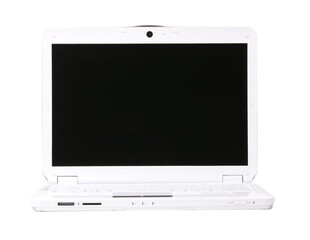 laptop on white background