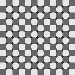 Fototapeta premium Abstract brain illusion geometric graphic illustration