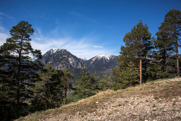Kramerspitze mountain in Bavarian Alps, Germany