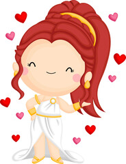 a vector of Aphrodite the Goddess of Love