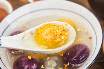 Traditional chinese sweet rice ball
