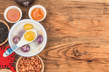 Traditional chinese sweet rice ball