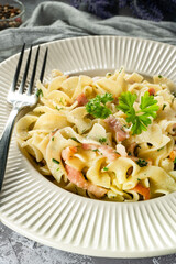 Tagliatelle mosse Carbonara