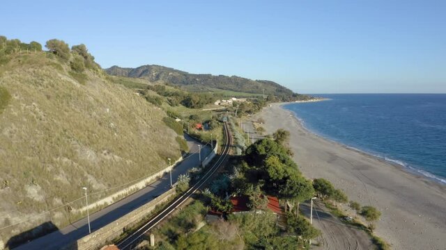 Bova Marina scogliera vista aerea in Calabria