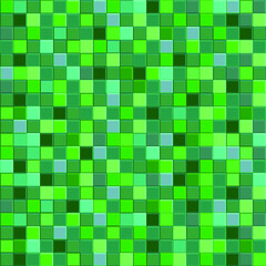 Green gradient mosaic pattern. Сhaotic mosaic texture. Green abstract background with geometric design. Vector mosaic background. Seamless pattern. Follow other mosaic patterns in my collection.