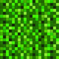 Green gradient mosaic pattern. Сhaotic mosaic texture. Green abstract background with geometric design. Vector mosaic background. Seamless pattern. Follow other mosaic patterns in my collection.