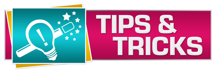 Tips And Tricks Turquoise Pink Horizontal 