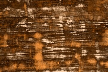 orange old plywood with a lot of cleared spots texture - wonderful abstract photo background