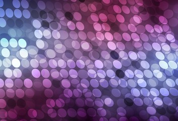 Dark Purple vector background with spots.