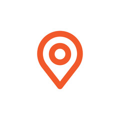 Location icon. Map pin vector symbol.