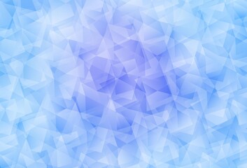 Naklejka premium Light Pink, Blue vector abstract mosaic background.