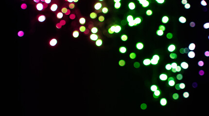 Abstract color light bokeh .