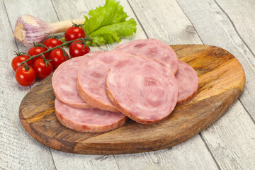Natural ham made from pork