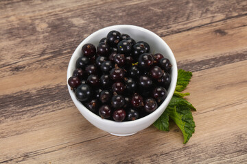 Fresh ripe sweet black currant