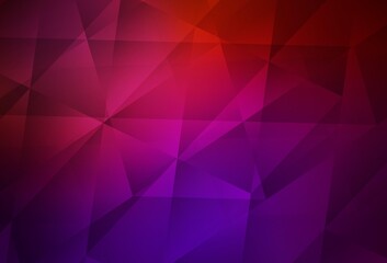 Dark Pink, Yellow vector polygonal template.