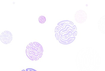 Light Purple vector background with spots.