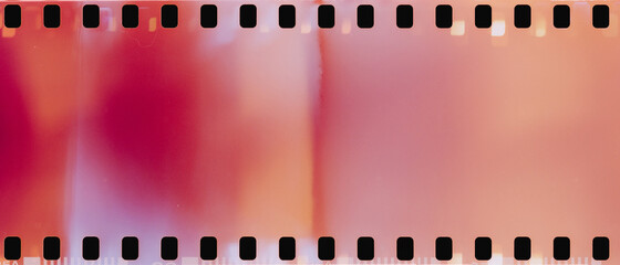 real film strip texture with burn light leaks, abstract background - 401010055