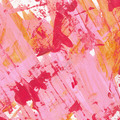 Obraz premium Modern contemporary acrylic background. Colorful texture made with a palette knife. Abstract painting on paper. Mess on the canvas.