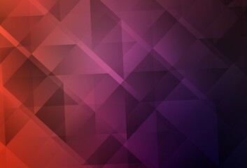 Fototapeta premium Light Pink, Red vector triangle mosaic texture.