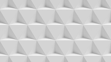 Isometric 3D pattern of white cubes, seamless pattern.