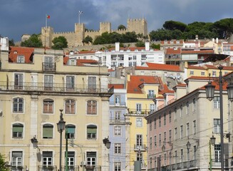 Fototapeta na wymiar St-Georges Castel (São Jorge) Lisboa (Lisbon, Lisbonne), Portugal, Europe