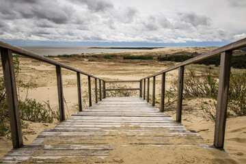Dunes of Nida from wooden viewpoint, Lithuania