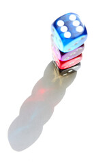 Plastic Dice for gambling