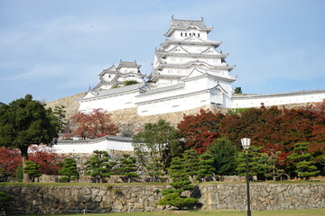 Himeji Castle (Himejijo) in Autumn, Hyogo prefecture, Japan - 姫路城 秋の風景 兵庫県...