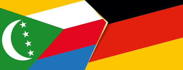 Comoros and Germany flags, two vector flags.