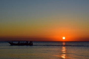 Sunset in Zanzibar