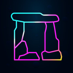 Prehistoric dolmen nolan icon. Simple thin line, outline vector of prehistoric icons for ui and ux, website or mobile application