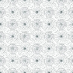 Seamless pattern with abstract flowers. Dandelions pattern. Vector illustration. Black chaotic flowers. Silhouette with black flowers on a white background. Print pattern. Black Dandelions pattern.