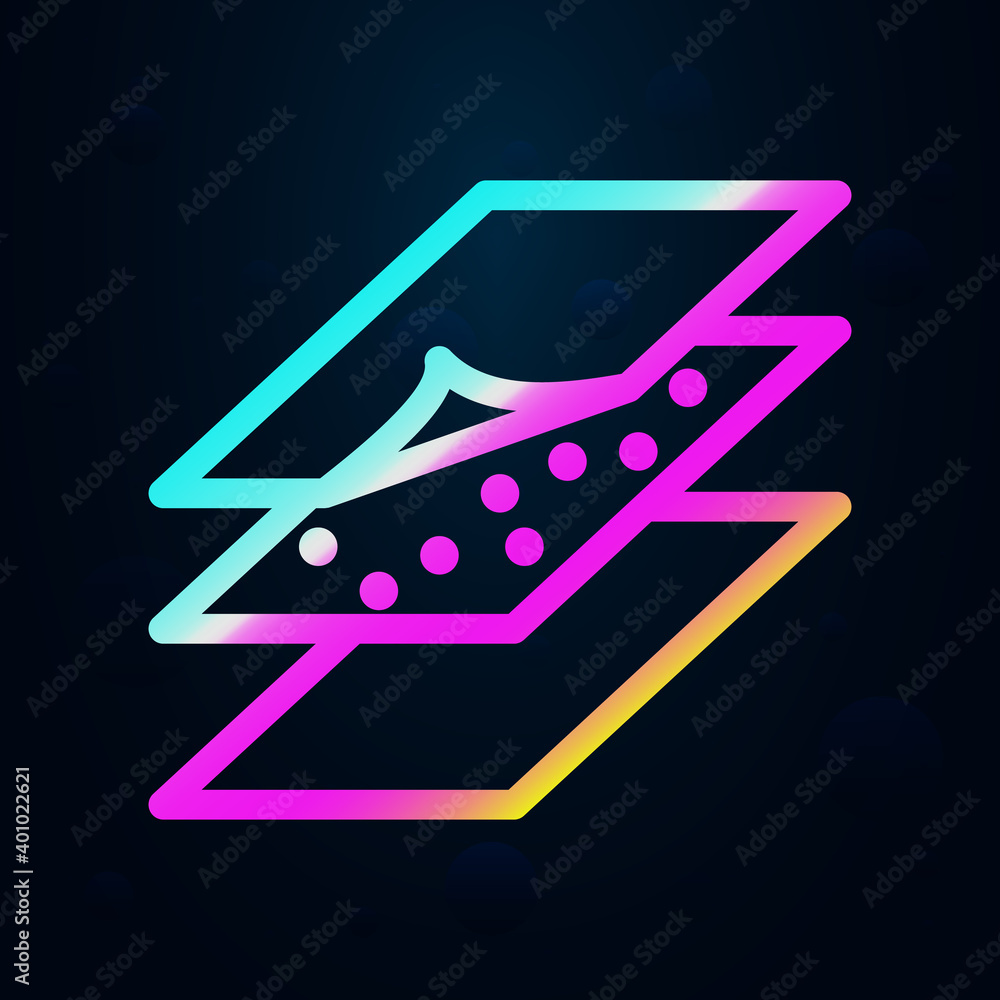 Poster membrane nolan icon. simple thin line, outline vector of raw matterial icons for ui and ux, website 
