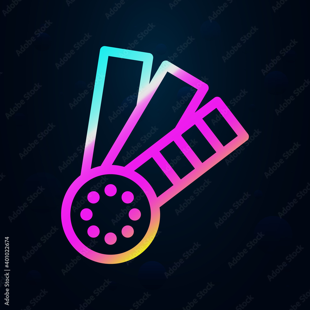 Poster palette nolan icon. simple thin line, outline vector of raw matterial icons for ui and ux, website o