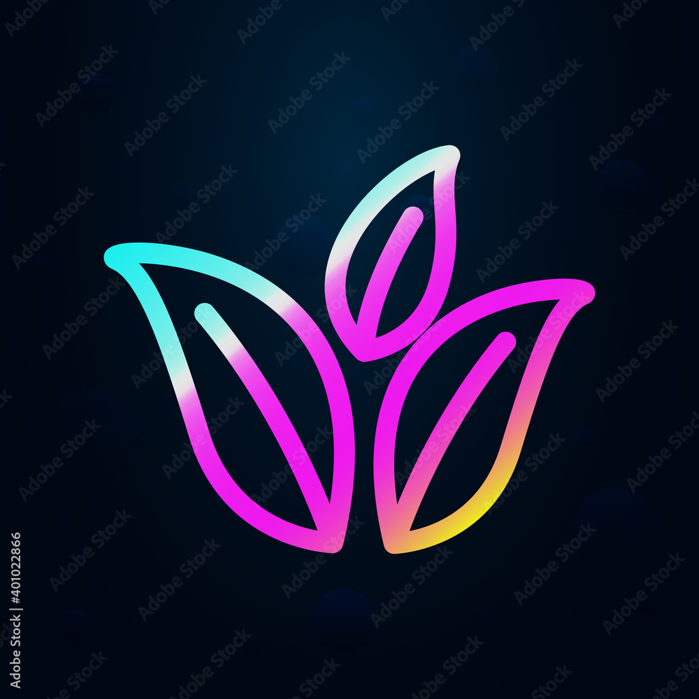 Aufkleber leaf nolan icon. simple thin line, outline vector of raw matterial icons for ui and ux, website or m
