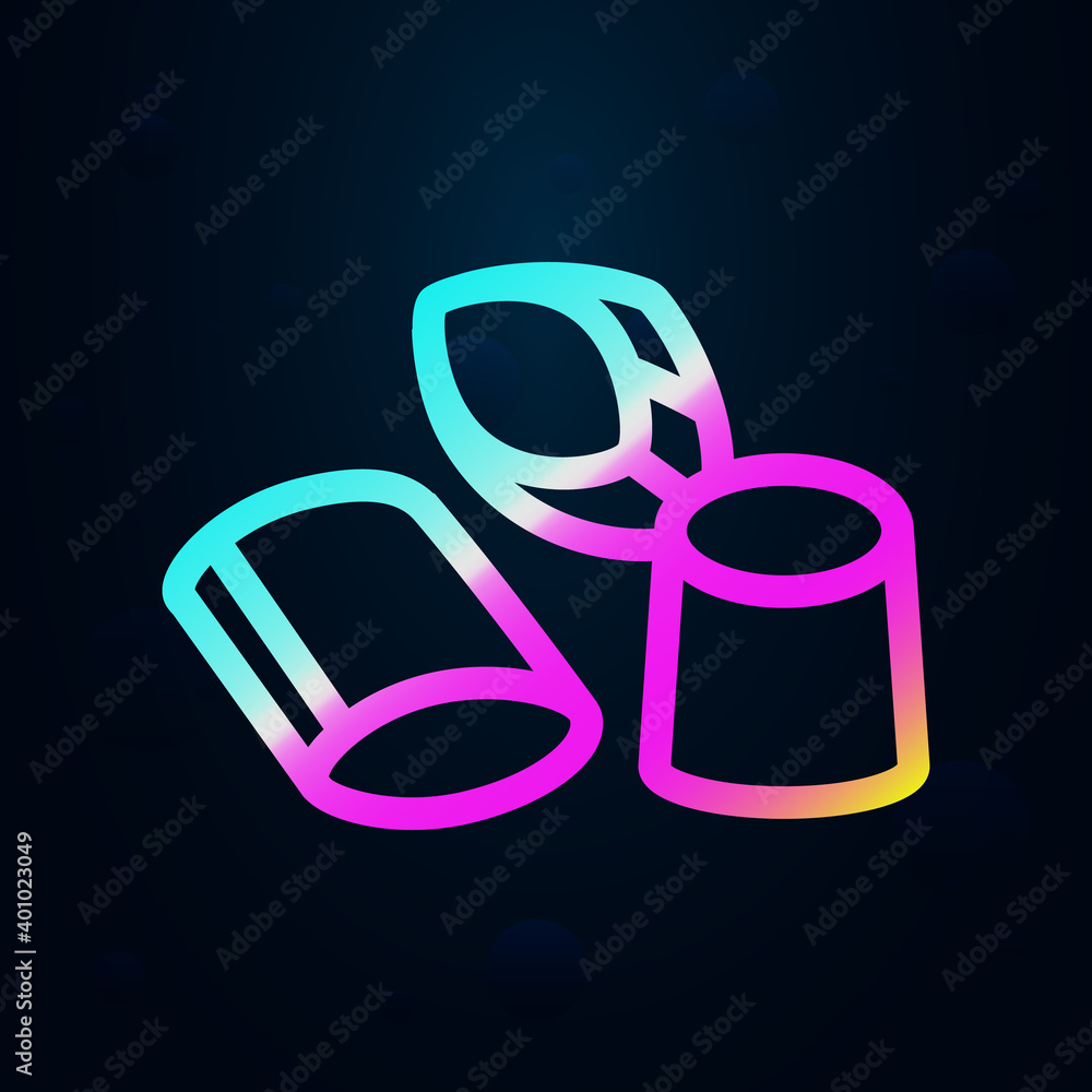 Poster tin nolan icon. simple thin line, outline vector of raw matterial icons for ui and ux, website or mo