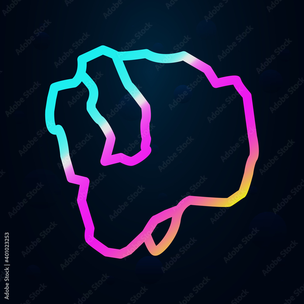 Poster azurite nolan icon. simple thin line, outline vector of raw matterial icons for ui and ux, website o