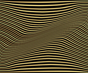 Abstract gold luxurious wave line background - simple texture for your design. gradient background. Modern decoration for websites, posters, banners, EPS10 vector