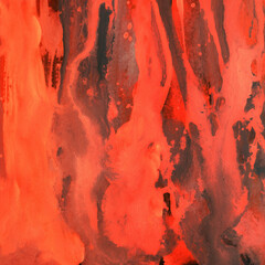 Modern contemporary acrylic background. Colorful texture made with a palette knife. Abstract painting on paper. Mess on the canvas.