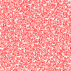 Red birds silhouette on a white background. Abstract creative composition. Textile, print pattern. Birds ornament. Red and white birds pattern. Seamless pattern .