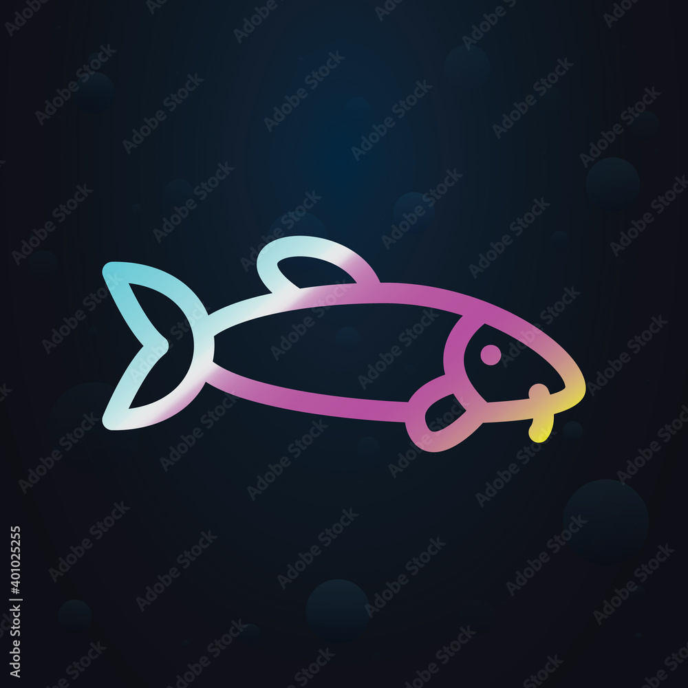 Aufkleber fish nolan icon. simple thin line, outline vector of seaside icons for ui and ux, website or mobile 