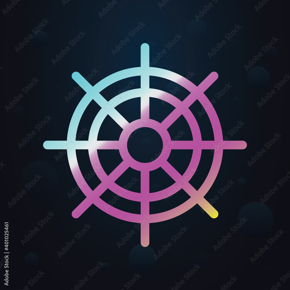 Poster helm nolan icon. simple thin line, outline vector of seaside icons for ui and ux, website or mobile 
