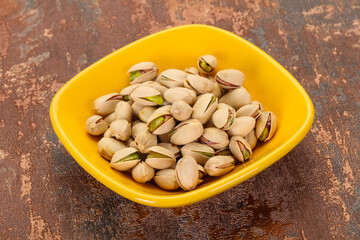 Pistachio nuts heap