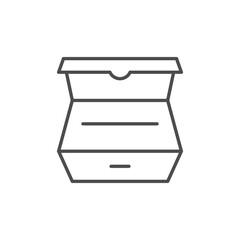 Food package line outline icon