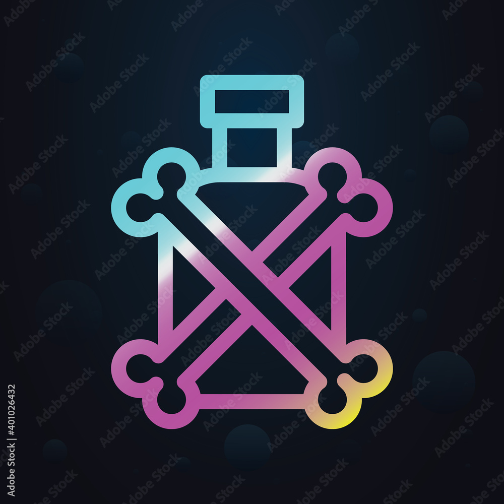 Poster rum nolan icon. simple thin line, outline vector of seaside icons for ui and ux, website or mobile a